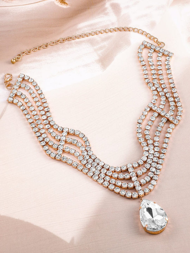 Rubans Brass Gold-Plated Layered Necklace Necklace & Chains