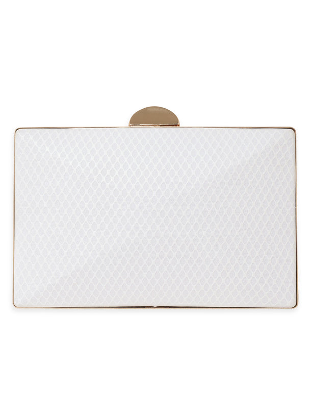 Rubans Dazzling Allure Handcrafted Shimmery Clutch Bag Handbag, Wallet Accessories & Clutche