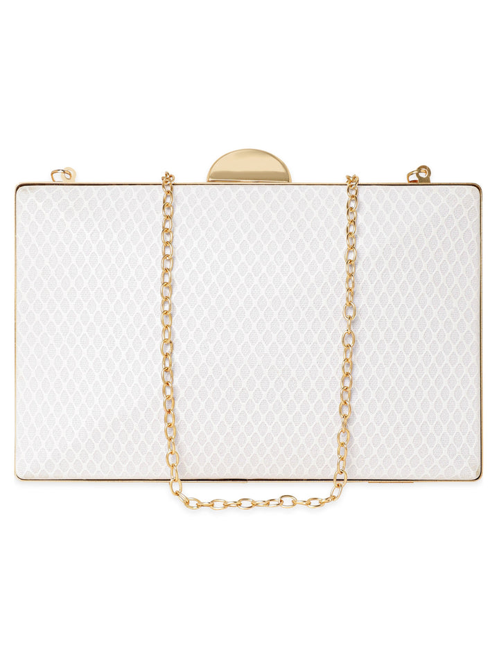 Rubans Dazzling Allure Handcrafted Shimmery Clutch Bag Handbag, Wallet Accessories & Clutche