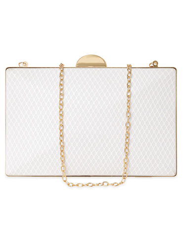 Rubans Dazzling Allure Handcrafted Shimmery Clutch Bag Handbag, Wallet Accessories & Clutche