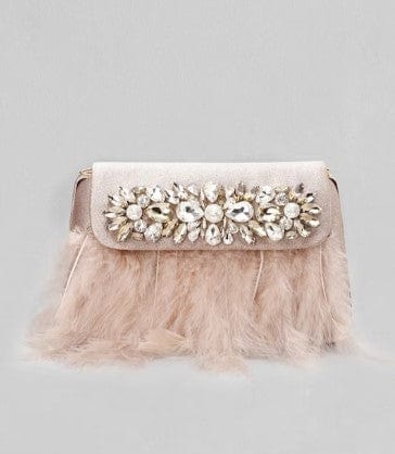 Rubans Embellished Leather Envelope Clutches With Fringed Clutches