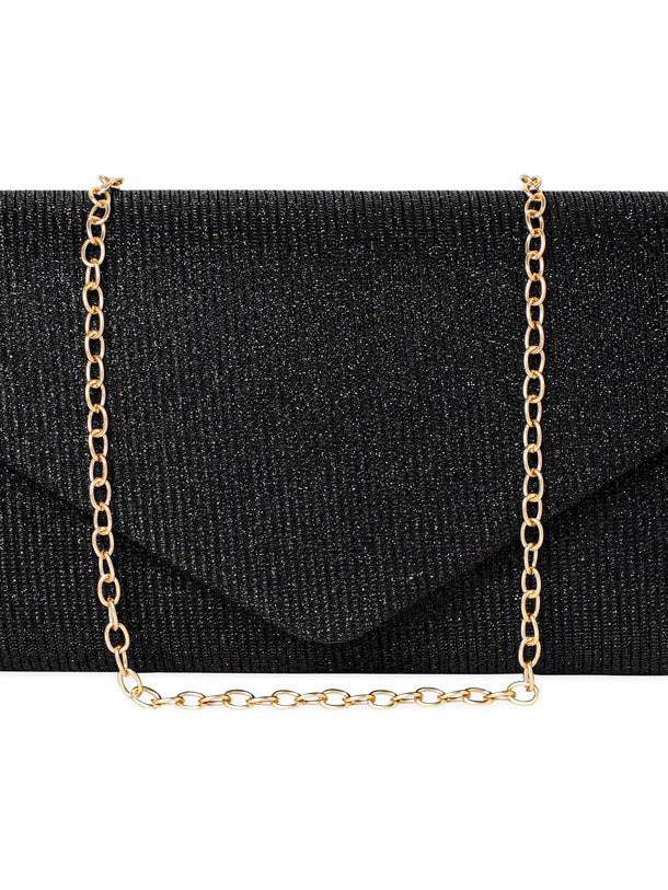 Rubans Ethereal Glamour Handcrafted Shimmery Clutch Handbag, Wallet Accessories & Clutches