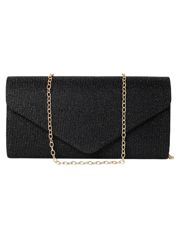 Rubans Ethereal Glamour Handcrafted Shimmery Clutch Handbag, Wallet Accessories & Clutches