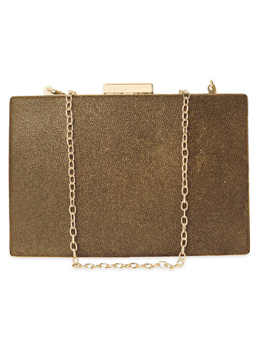 Rubans Gilded Glamour Handcrafted Shimmery Clutch Bag Handbag, Wallet Accessories & Clutches
