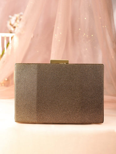 Rubans Gilded Glamour Handcrafted Shimmery Clutch Bag Handbag, Wallet Accessories & Clutches
