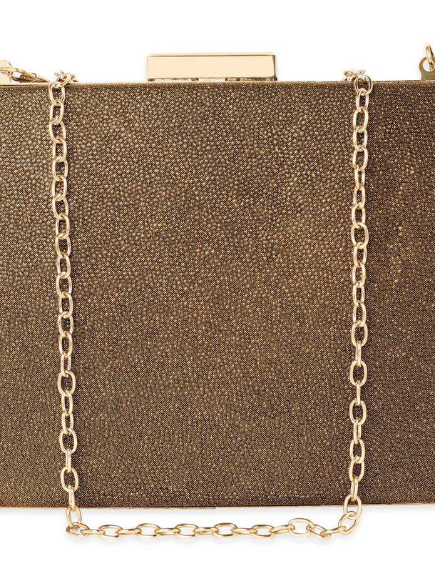 Rubans Gilded Glamour Handcrafted Shimmery Clutch Bag Handbag, Wallet Accessories & Clutches
