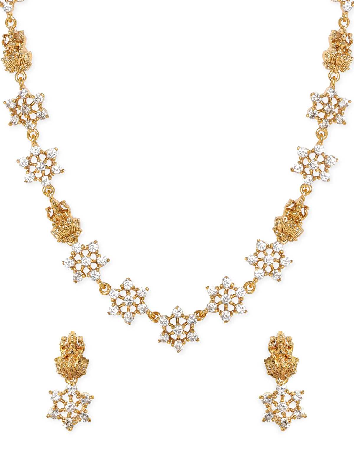 Rubans Gold-Plated AD Stone Jewellery Set Jewellery Sets