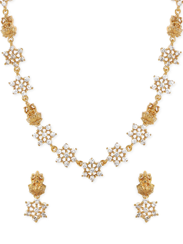 Rubans Gold-Plated AD Stone Jewellery Set Jewellery Sets