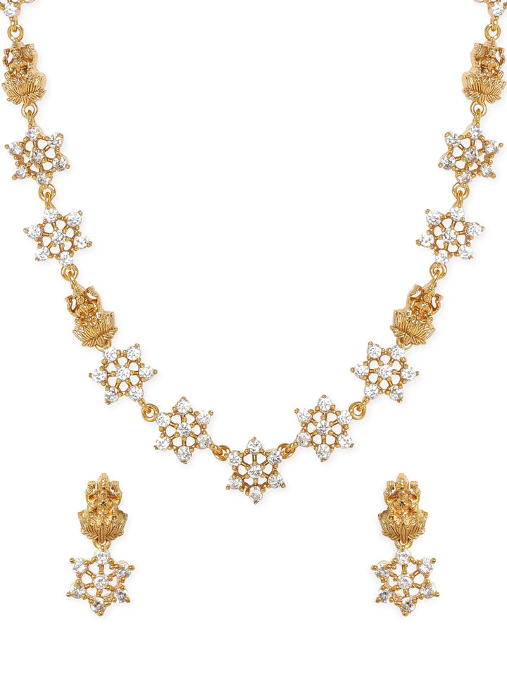 Rubans Gold-Plated AD Stone Jewellery Set Jewellery Sets