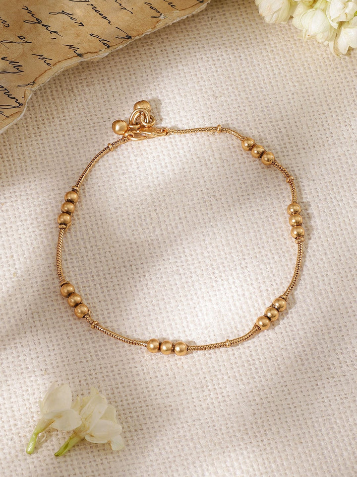 Rubans Gold-Plated Anklet Anklet