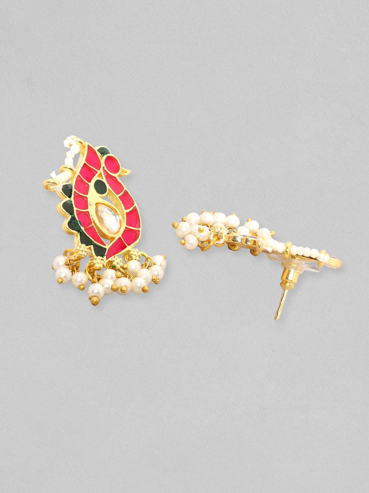 Rubans Gold-Plated Enameled Beaded Brass Jewellery Set Necklace Set
