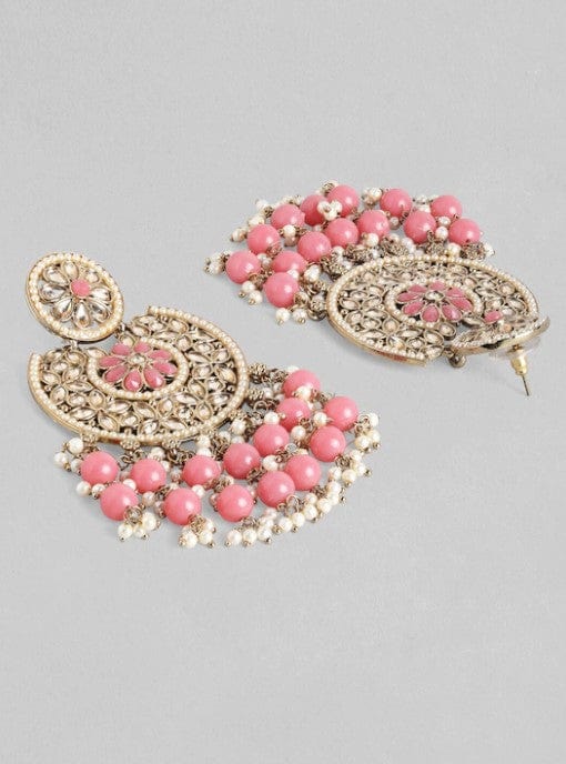 Sparkly Snowflake Earrings - Pink – Golden Lily