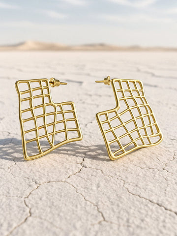 Rubans Gold Plated Handcrafted      Drop Earring Earrings