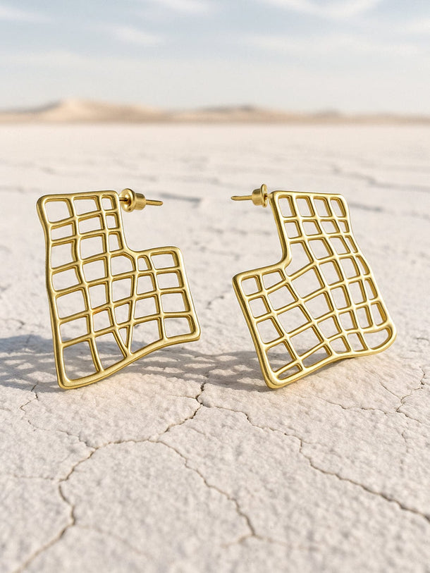 Rubans Gold Plated Handcrafted      Drop Earring Earrings