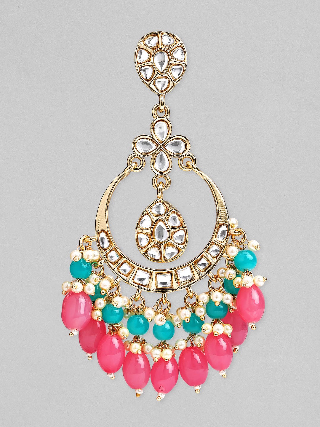 Shagun 2.0 Cutwork Chandbali Earrings - Baby Pink & Sky Blue – The Shopping  Tree