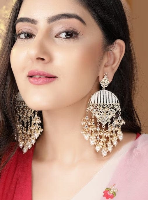 Buy Beautiful Pearl Based Long Earrings For Girls and women at Best Prices  in Bangladesh | Othoba.com