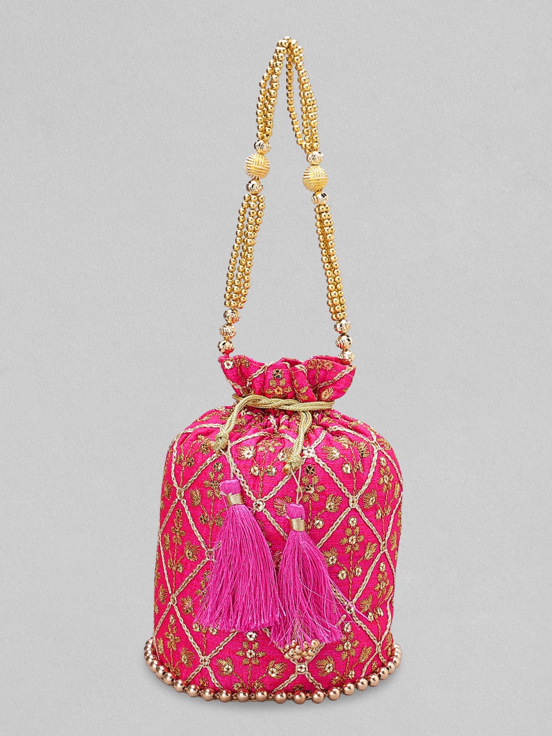 Shiroli Handmade Designer Hot Pink Bag  Vegan Bag  Shiroli