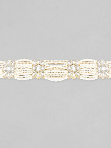 Rubans Kundan Pearl Bracelet Bangles & Bracelets