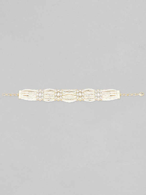 Rubans Kundan Pearl Bracelet Bangles & Bracelets