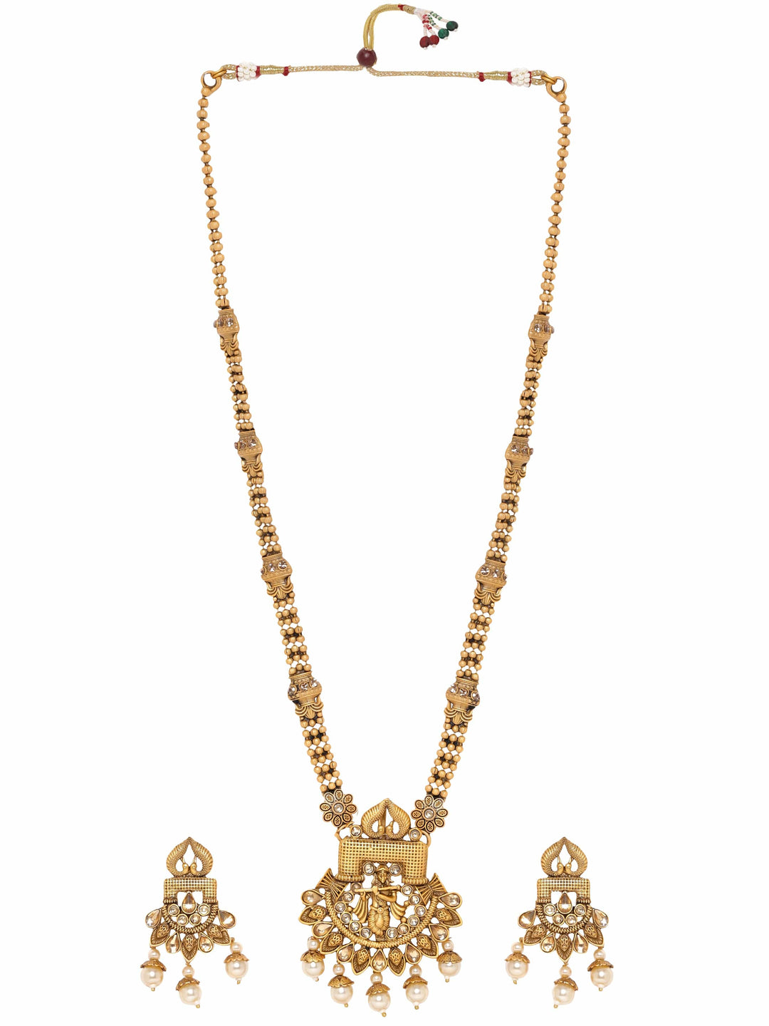 Rubans  Lord Krishna Temple Jewelry Necklace Set Jewellery Sets