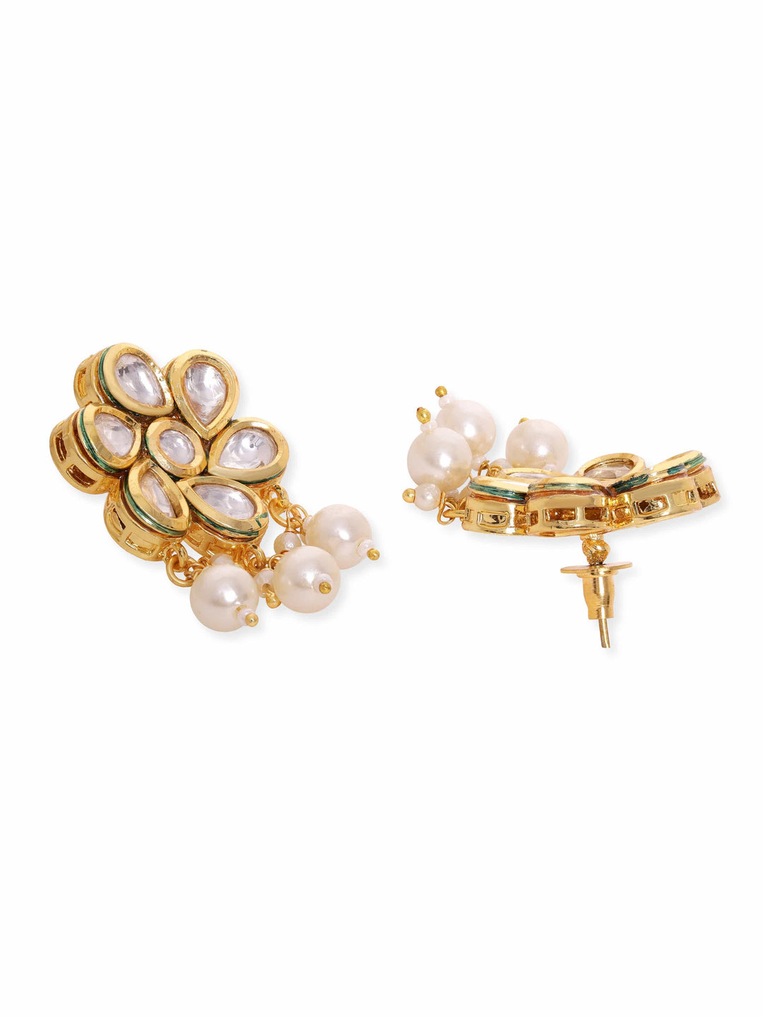 Rubans Luxurious 22K Gold Plated Pearl beaded Kundan Choker jewelry Set Jewellery Sets