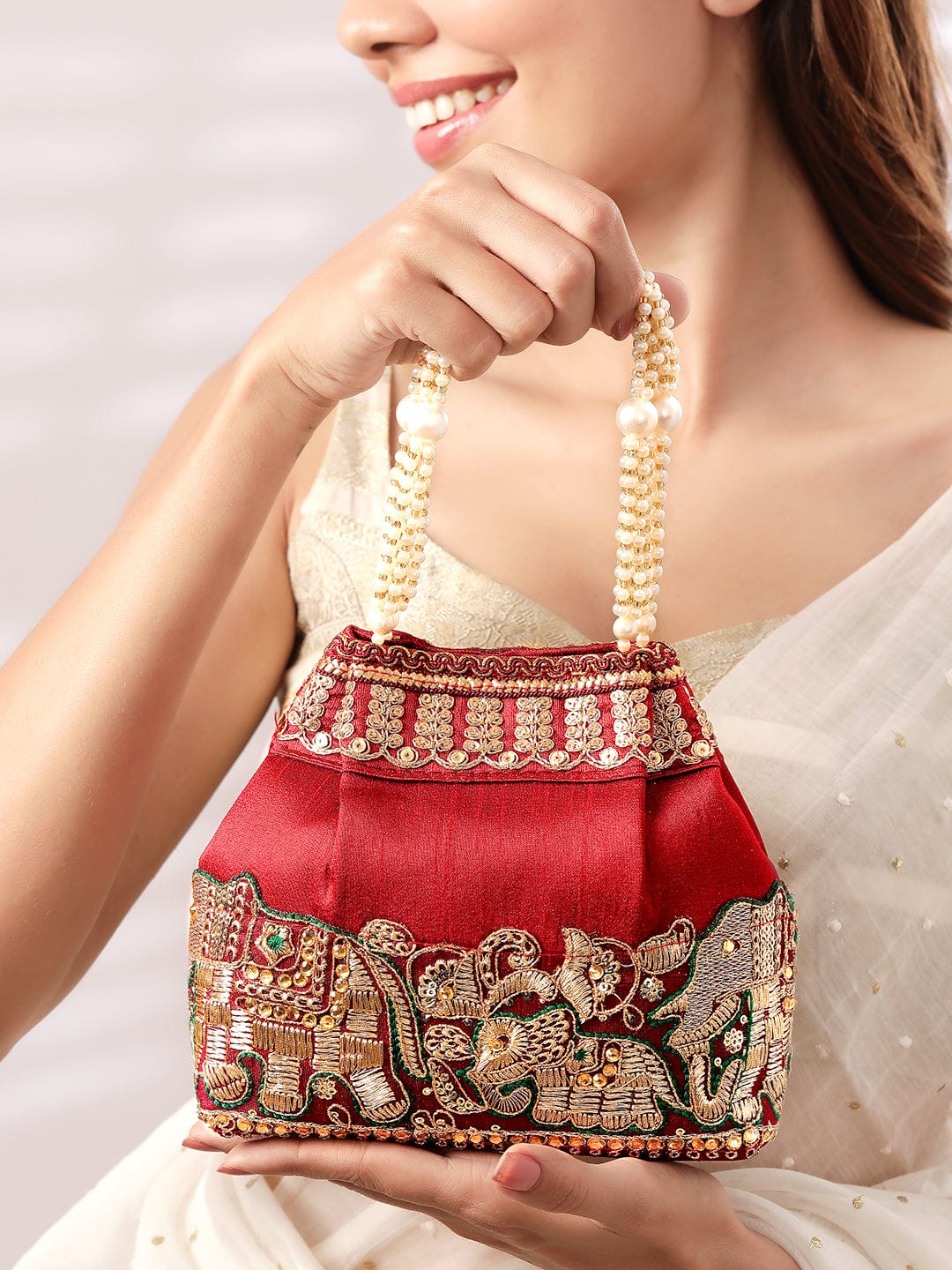 Grandxii Clutch Purse Pearl Women shoulder Handbags Evening Purses Small  Wallet Handmade Pearl Bag: Handbags: Amazon.com