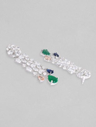 Rubans Multi color Zircon Studded Jewellery Set Necklace Set