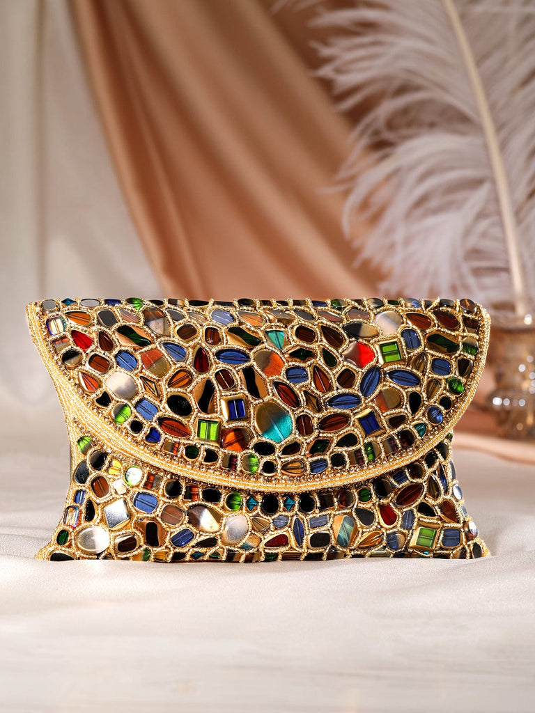 SKB Stylish & Fancy Evening Party Bridal Wedding Clutch Purse Gold Online  in India, Buy at Best Price from Firstcry.com - 13893409