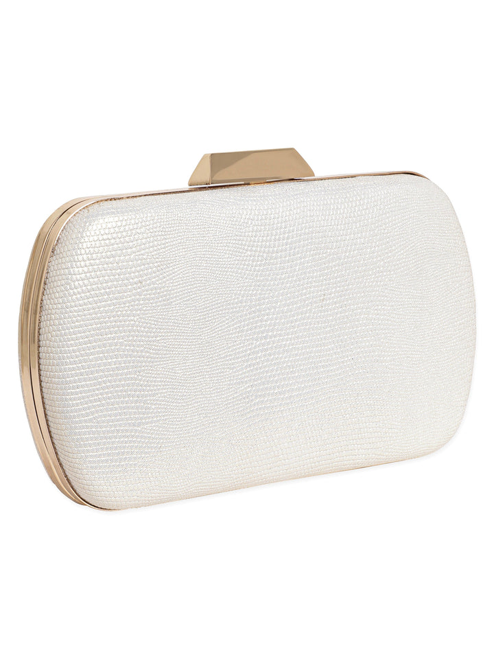 Rubans Mystical Radiance: Handcrafted Shimmery Clutch Handbag, Wallet Accessories & Clutche