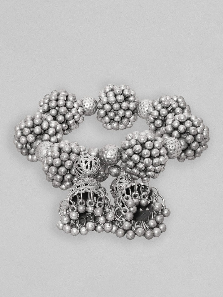 Rubans Occasion  Silver-Plated Cuff Bracelet Bangles & Bracelets