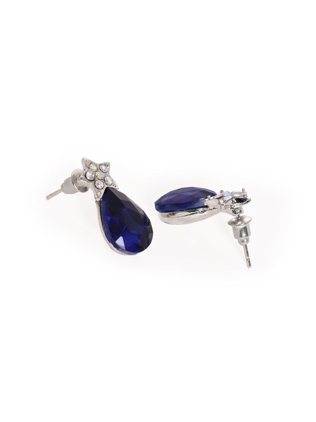 Rubans Petite Blue Stone Studs for Everyday Elegance Earrings