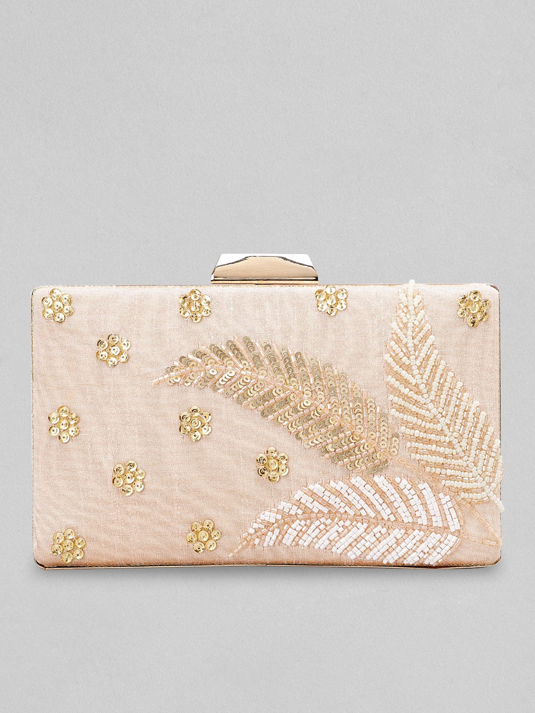 Rubans Pink Embellished Clutch Bag Handbag & Wallet Accessories