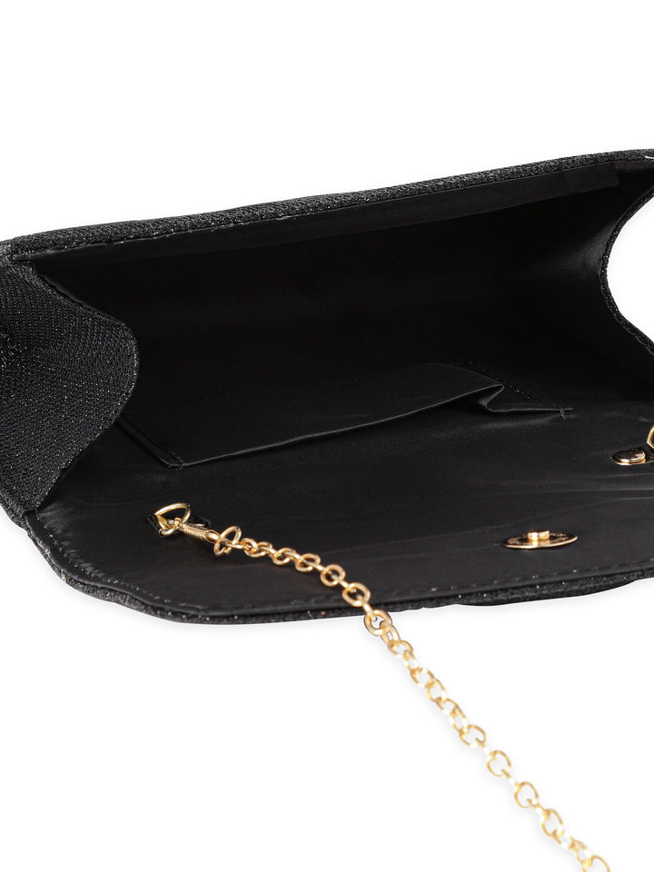 Rubans Radiant Splendor Handcrafted Shimmery Clutch Handbag, Wallet Accessories & Clutches
