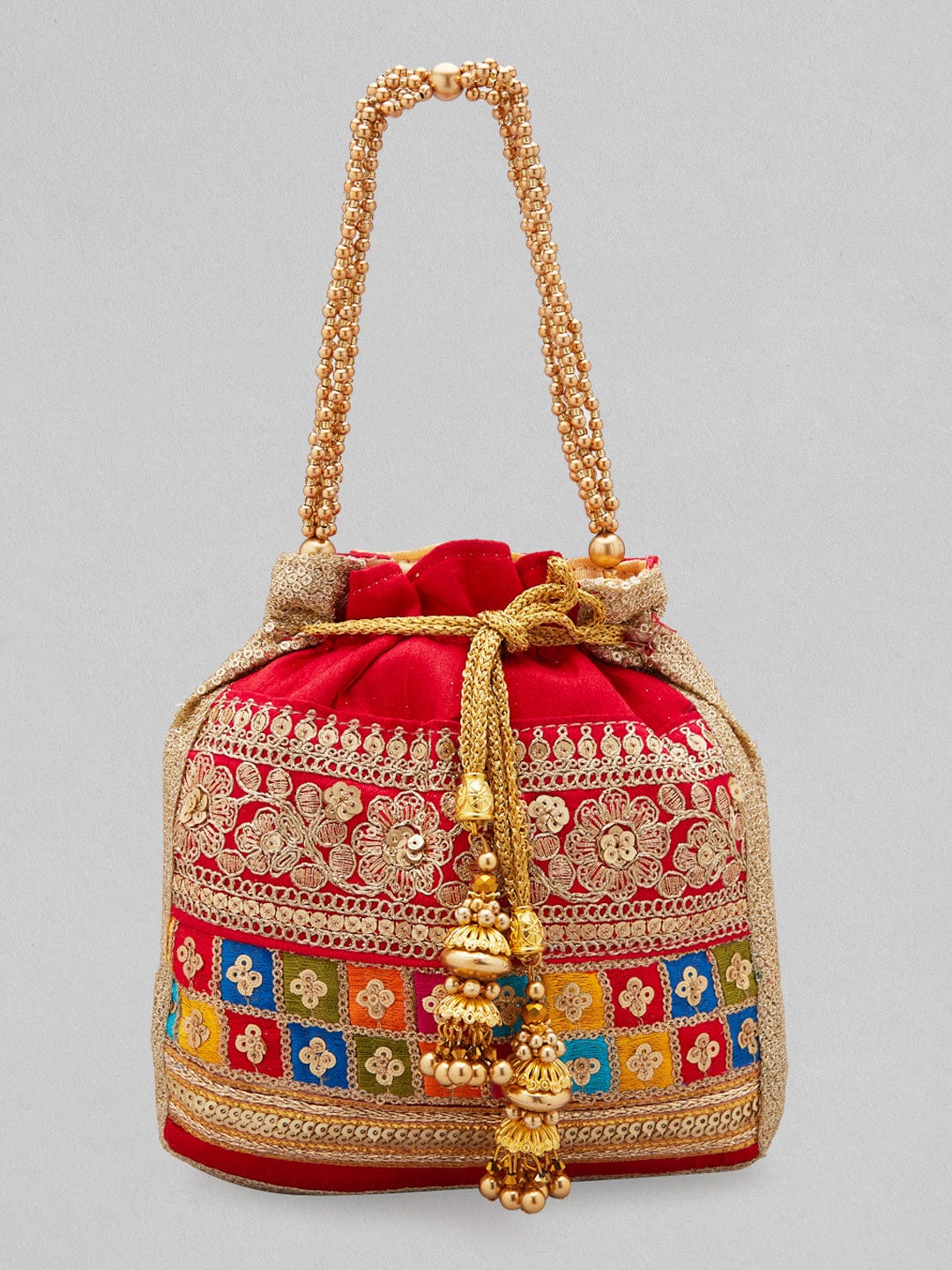 Women's Clutches with Handle | Premium handcrafted traditional design Purse  for Girls & Women | Embroidered