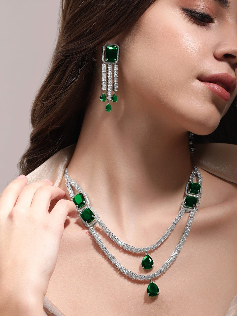 Necklace emerald store green