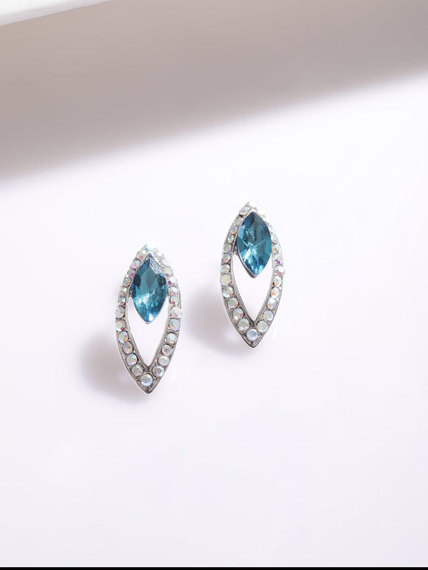 Rubans Rhodium-Plated Royal Multihued Rhinestone Embellished Queen&