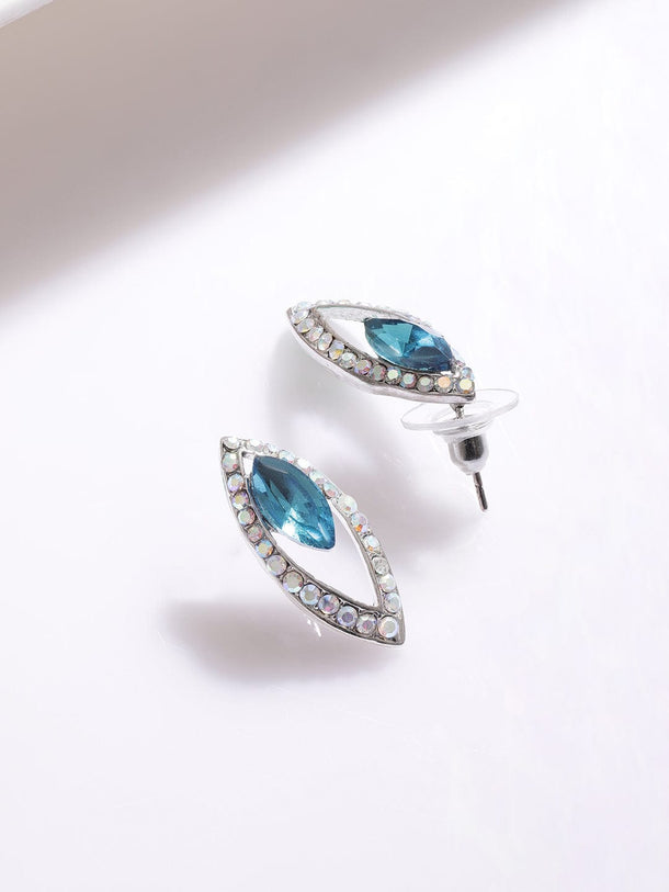 Rubans Rhodium-Plated Royal Multihued Rhinestone Embellished Queen&