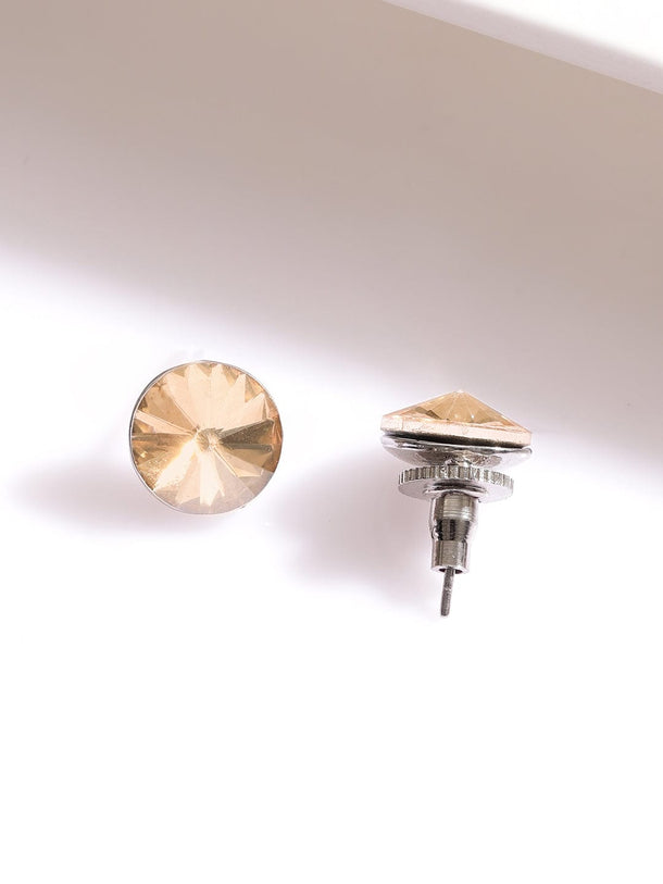 Rubans Rhoduim-Plated Cascade and Bold Layered Dainty Zirconia Necklace set Jewellery Set