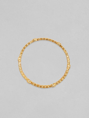 Rubans Set Of 2, 24K Gold Plated Red & Green Zircons Bangles Bangles & Bracelets