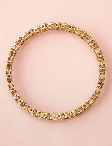 Rubans Set of 4 18K Mehandi Gold-Plated Kundan & Cubic Zirconia Studded Designer Bangles Bangles & Bracelets