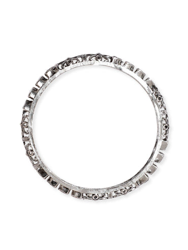 Rubans Set of 4, Oxidized silver plated Filigree handcrafted handcrafted bangles Bangles & Bracelets
