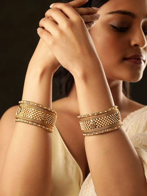 Rubans "Set of 6, Antique bangle pearl beaded classy bangles  " Bangles & Bracelets