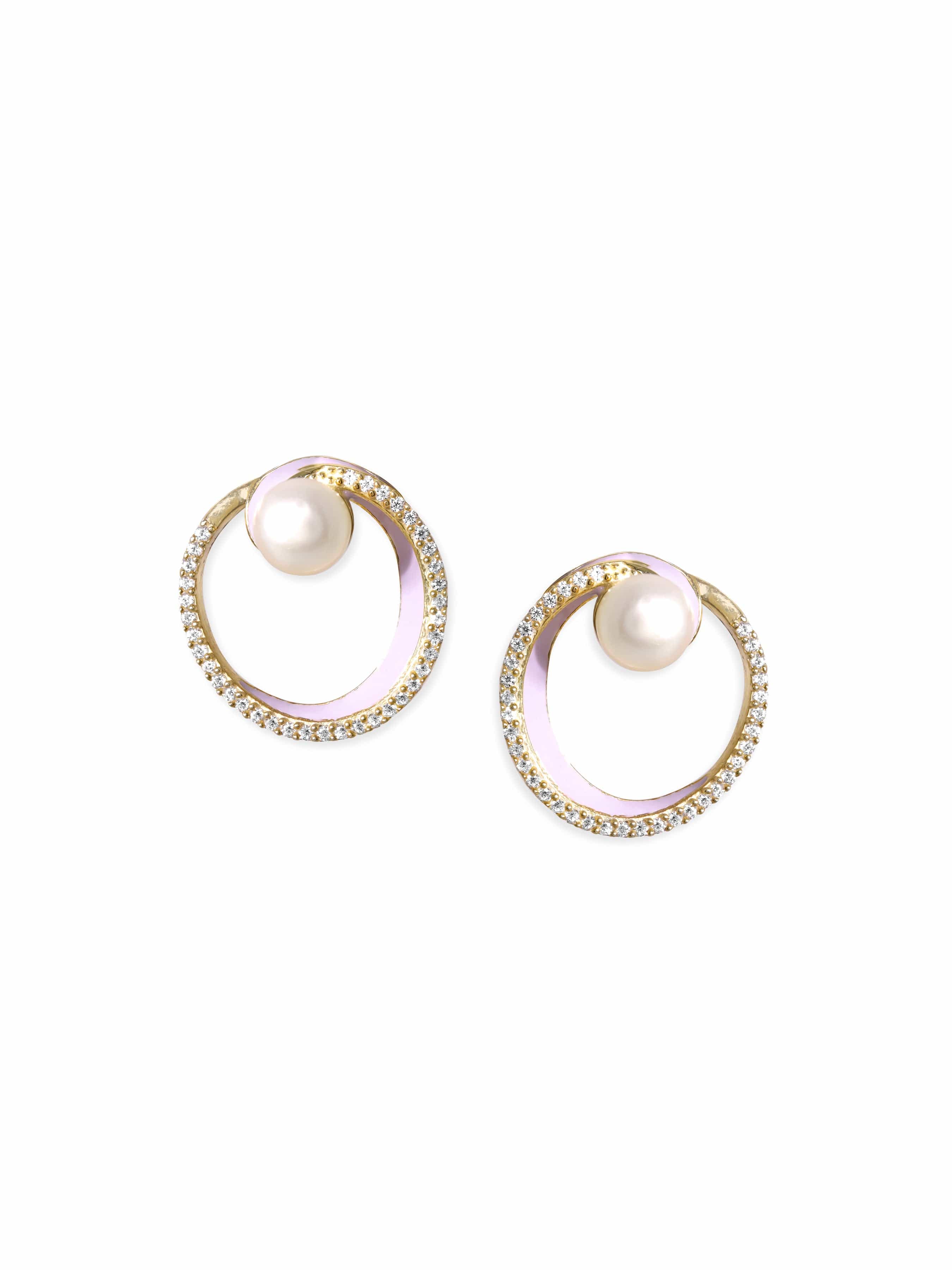 Sirena Pearl Diamond Earrings – PRERTO E-COMMERCE PRIVATE LIMITED