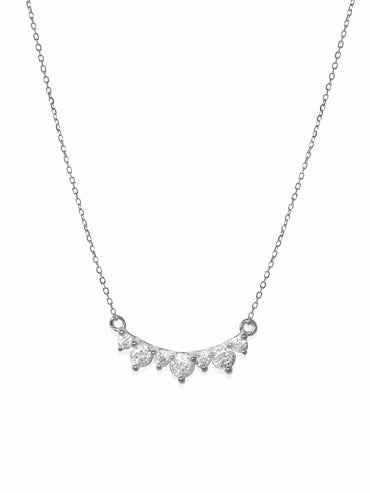Rubans Silver 925 Sterling Silver Rhodium-Plated Chain Necklace