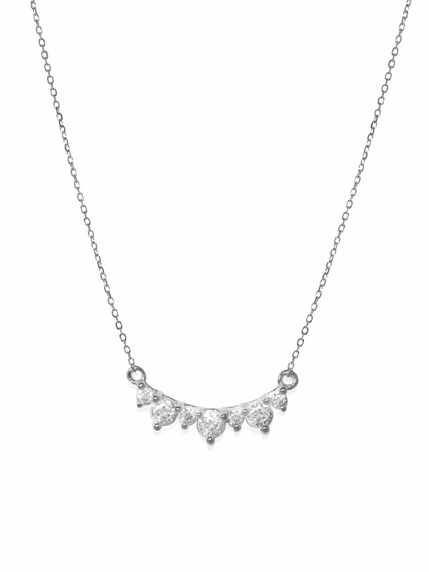Rubans Silver 925 Sterling Silver Rhodium-Plated Chain Necklace