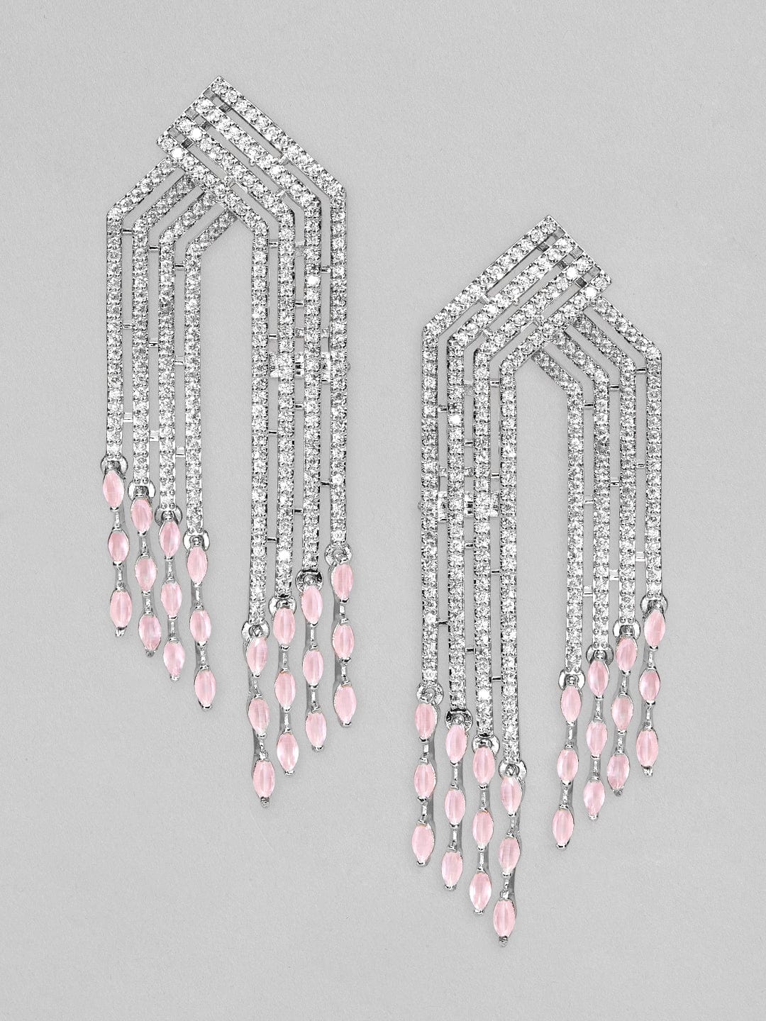 Couture TwoTone Cushion Diamond Dangle Earrings with Natural Pink Diamond  Halo  Dianna Rae Jewelry