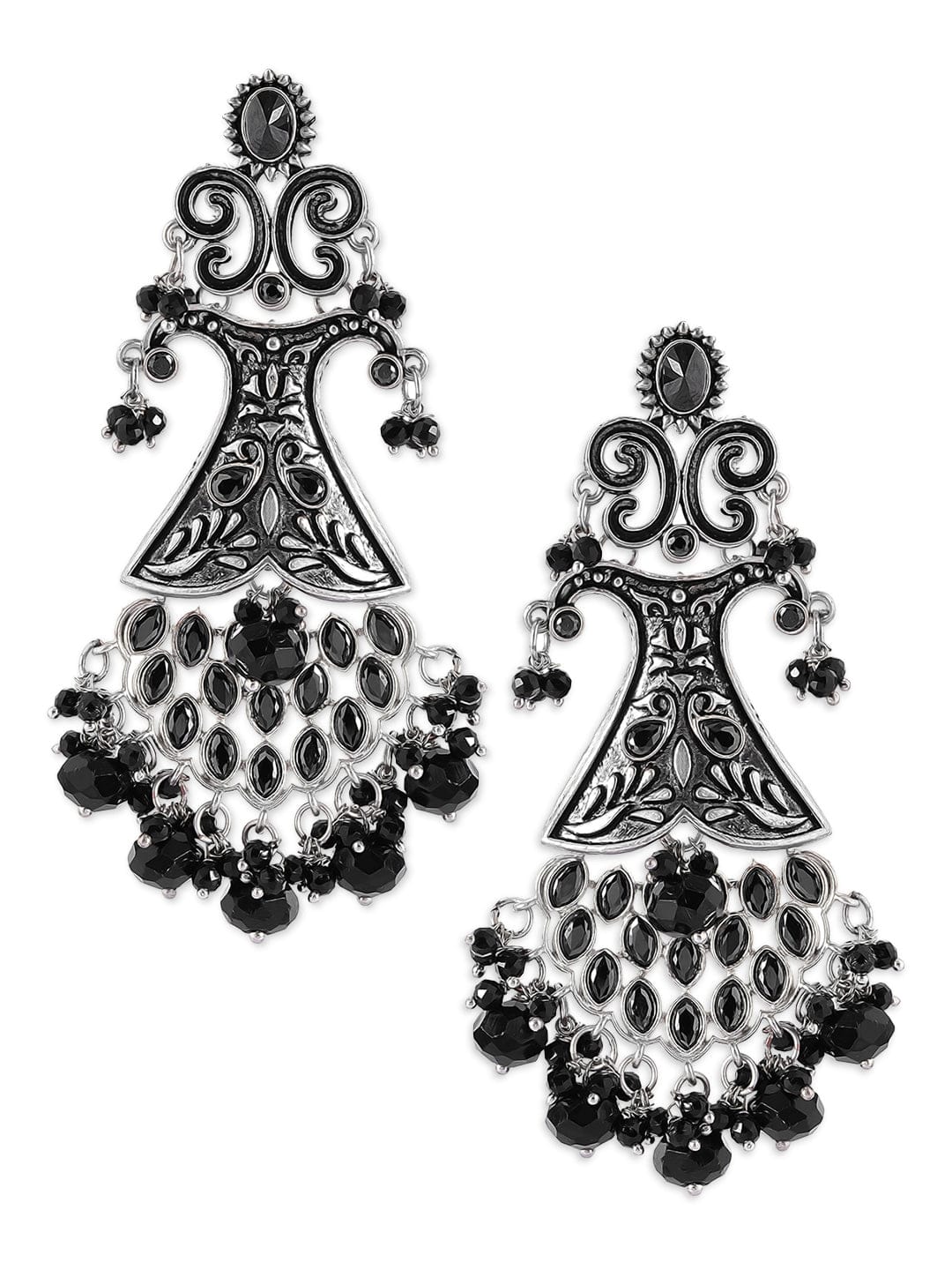 Azami Jewels  925 Hallmark Sterling Silver Fine Filigree Earrings