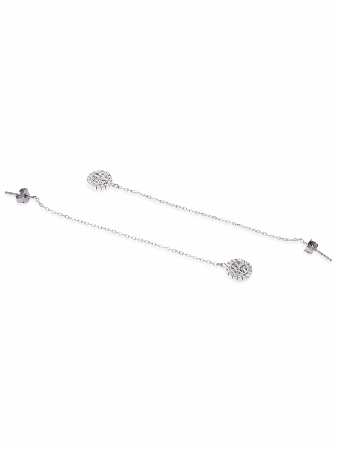 Rubans Silver Serenity Threads 925 Silver Threader Earrings Earrings