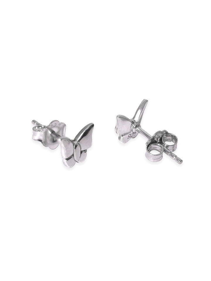 Rubans Silver Silver-Toned Contemporary Studs Earrings Earrings