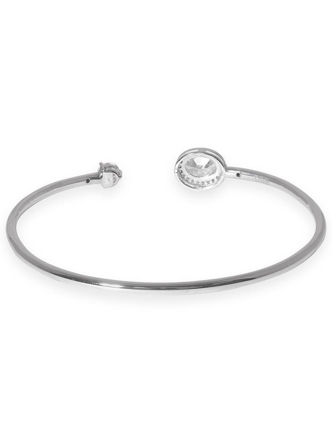 Buy quality 925 sterling silver daily wear kada bracelet for ladies kks0131  in Ahmedabad